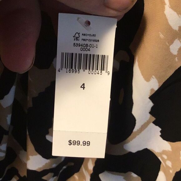 NWT Banana Republic cheetah print dress size 4 - Picture 6 of 6